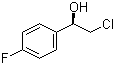 (R)-2-氯-1-(4-氟苯基)乙醇分子结构 (CAS 126534-43-8)