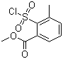 2-(Chlorosulfonyl)-3-methylbenzoic acid methyl ester molecular structure (CAS 126535-26-0)