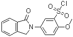 5-(1,3-Dihydro-1-oxo-2H-isoindol-2-yl)-2-methoxybenzenesulfonyl chloride molecular structure (CAS 126565-42-2)