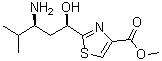 2-[(1R,3S)-3-Amino-1-hydroxy-4-methylpentyl]-4-thiazolecarboxylic acid methyl ester molecular structure (CAS 1265905-21-2)