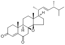 8,14-Epoxyergosta-4,22-diene-3,6-dione molecular structure (CAS 1265908-20-0)