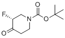 structure of CAS# 1266339-10-9, tert-butyl (3R)-3-fluoro-4-oxopiperidine-1-carboxylate