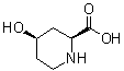 顺式-4-羟基哌啶-2-羧酸分子结构 (CAS 126641-65-4)