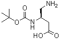 (3R)-4-Amino-3-[[(1,1-dimethylethoxy)carbonyl]amino]butanoic acid molecular structure (CAS 1266500-89-3)
