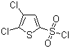 structure of CAS# 126714-85-0, 2,3-Dichlorothiophene-5-sulphonyl chloride