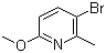 5-Bromo-2-methoxy-6-picoline molecular structure (CAS 126717-59-7)
