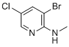 3-bromo-5-chloro-N-methylpyridin-2-amine molecular structure (CAS 1267467-45-7)