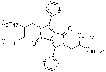 structure of CAS# 1267540-02-2, 2,5-Bis(2-octyldodecyl)-3,6-di(thiophen-2-yl)pyrrolo[3,4-c]pyrrole-1,4(2H,5H)-dione