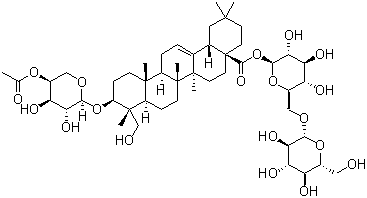 4'-O-Acetyl-akebia saponin D molecular structure (CAS 126778-93-6)