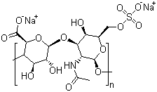 硫酸软骨素钠分子结构 (CAS 12678-07-8)