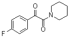 1-(4-Fluorophenyl)-2-(1-piperidinyl)-1,2-ethanedione molecular structure (CAS 1268138-60-8)