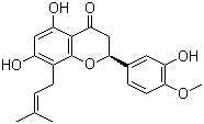 5,7,3'-Trihydroxy-4'-methoxy-8-prenylflavanone molecular structure (CAS 1268140-15-3)