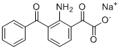 structure of CAS# 126849-31-8, Bromfenac Impurity 7;2-(2-Amino-3-benzoylphenyl)glyoxylic acid sodium salt