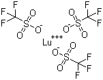 Lutetium(III) trifluoromethanesulfonate molecular structure (CAS 126857-69-0)