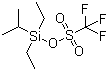 二乙基异丙基硅基三氟甲磺酸酯分子结构 (CAS 126889-55-2)