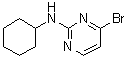 结构式 CAS# 1269292-88-7, 4-溴-N-环己基-2-嘧啶胺