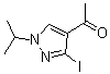 1-[3-Iodo-1-(1-methylethyl)-1H-pyrazol-4-yl]ethanone molecular structure (CAS 1269440-49-4)