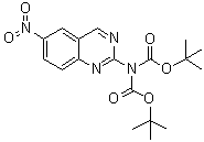 2-(6-Nitro-2-quinazolinyl)imidodicarbonic acid 1,3-bis(1,1-dimethylethyl) ester molecular structure (CAS 1269524-75-5)