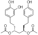 4-[(3R,5R)-3,5-Bis(acetyloxy)-7-(4-hydroxyphenyl)heptyl]-1,2-benzenediol molecular structure (CAS 1269839-26-0)