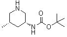 结构式 CAS# 1270019-92-5, N-[(3R,5S)-5-甲基-3-哌啶基]氨基甲酸叔丁酯