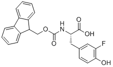 N-Fmoc-3-fluoro-L-tyrosine molecular structure (CAS 1270290-56-6)