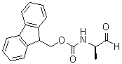 结构式 CAS# 127043-32-7, N-[(1R)-1-甲基-2-氧代乙基]氨基甲酸芴甲基酯