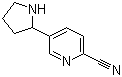 5-(2-吡咯烷基)吡啶-2-甲腈分子结构 (CAS 1270543-04-8)