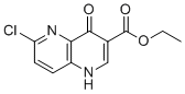 Ethyl 6-chloro-4-oxo-1H-1,5-naphthyridine-3-carboxylate molecular structure (CAS 127094-58-0)