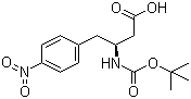 Boc-(S)-3-Amino-4-(4-nitrophenyl)butanoic acid molecular structure (CAS 127106-71-2)