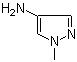 1-Methyl-1H-pyrazol-4-ylamine molecular structure (CAS 127107-23-7)