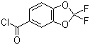 2,2-Difluoro-1,3-benzodioxole-5-carbonyl chloride molecular structure (CAS 127163-51-3)