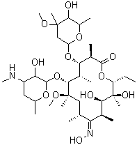 (9E)-N-Demethyl-6-O-methyl-erythromycin 9-oxime molecular structure (CAS 127182-43-8)