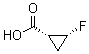 structure of CAS# 127199-13-7, (1R,2R)-2-Fluorocyclopropanecarboxylic acid;(-)-cis-2-Fluorocyclopropanecarboxylic acid