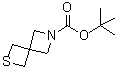 2-Thia-6-azaspiro[3.3]heptane-6-carboxylic acid 1,1-dimethylethyl ester molecular structure (CAS 1272412-70-0)