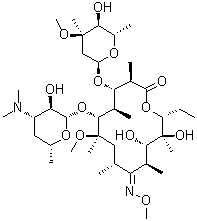 (9Z)-6-O-Methylerythromycin 9-(O-methyloxime) molecular structure (CAS 127252-80-6)