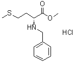结构式 CAS# 1272755-12-0, N-(苯基甲基)-D-蛋氨酸甲酯盐酸盐