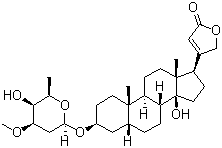 Digitoxigenin diginoside molecular structure (CAS 12738-19-1)
