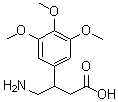 beta-(Aminomethyl)-3,4,5-trimethoxybenzenepropanoic acid molecular structure (CAS 127424-86-6)