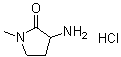 3-Amino-1-methyl-2-pyrrolidinone hydrochloride molecular structure (CAS 1274891-78-9)