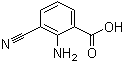 2-Amino-3-cyanobenzoic acid molecular structure (CAS 1275585-93-7)