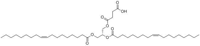 structure of CAS# 127640-49-7, 4-[(2R)-2,3-Bis{[(9Z)-octadec-9-enoyl]oxy}propoxy]-4-oxobutanoic acid