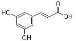 (2E)-3-(3,5-二羟基苯基)-2-丙烯酸分子结构 (CAS 127791-54-2)