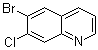 6-Bromo-7-chloroquinoline molecular structure (CAS 127827-54-7)