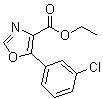 5-(3-Chlorophenyl)-4-oxazolecarboxylic acid ethyl ester molecular structure (CAS 127919-27-1)