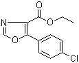 Ethyl 5-(4-chlorophenyl)oxazole-4-carboxylate molecular structure (CAS 127919-28-2)