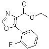 5-(2-Fluorophenyl)-4-oxazolecarboxylic acid ethyl ester molecular structure (CAS 127919-29-3)