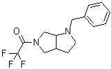 2,2,2-Trifluoro-1-[hexahydro-1-(phenylmethyl)pyrrolo[3,4-b]pyrrol-5(1H)-yl]ethanone molecular structure (CAS 1279822-87-5)