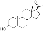 structure of CAS# 128-20-1, Eltanolone;Pregnan-3<font face=symbol>a</font>-ol-20-one; 3<font face=symbol>a</font>,5<font face=symbol>b</font>-Epimeric pregnanolone