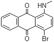 structure of CAS# 128-93-8, 1-Methylamino-4-bromo anthraquinone;4-Bromo-1-(methylamino)-anthraquinone