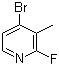4-Bromo-2-fluoro-3-methylpyridine molecular structure (CAS 128071-79-4)